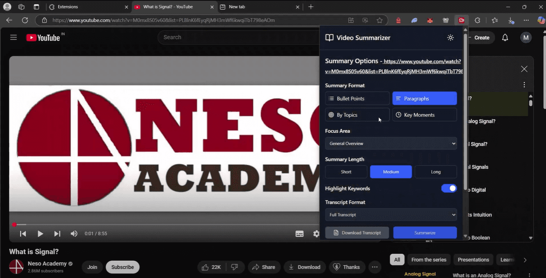 AI-Powered YouTube Video Summarizer
